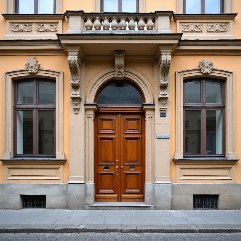 Exteriér budovy v centru Karlových Varů kde probíhá workshop